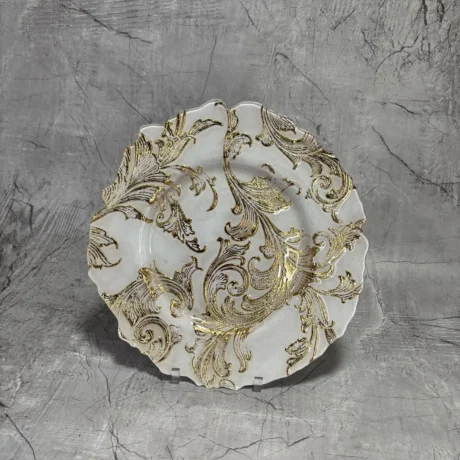 Plato base Blanco champaña_