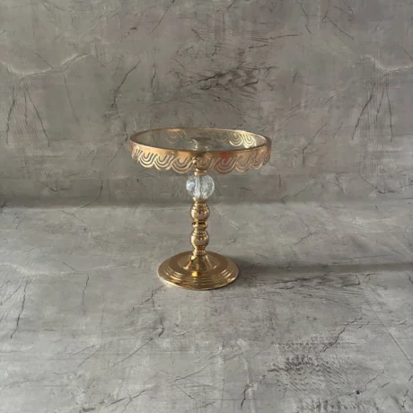 Torre metálica con Base de vidrio grande