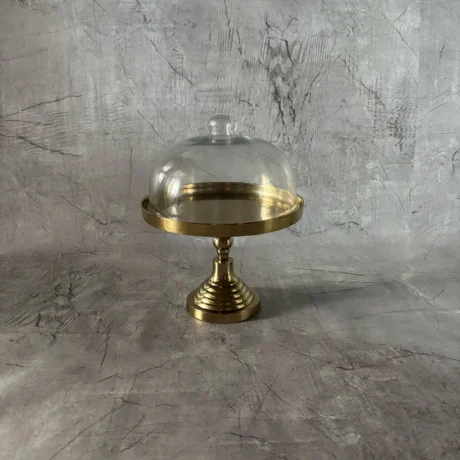 Tortera metálica dorada con Domo grande